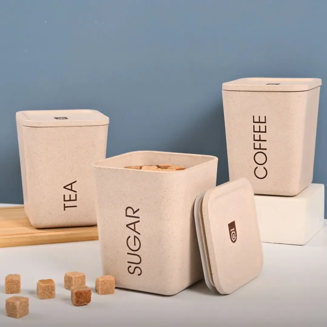 Eco Brew Storage Trio – Tea, Coffee Powder & Sugar Containers