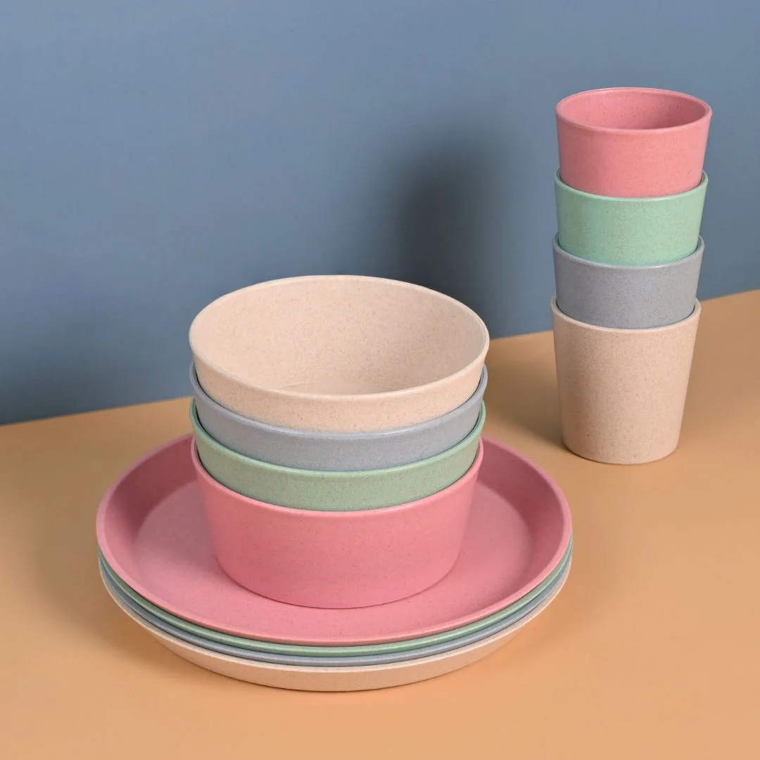 Brew Husk Tableware Set – Colorful, Sustainable Dining