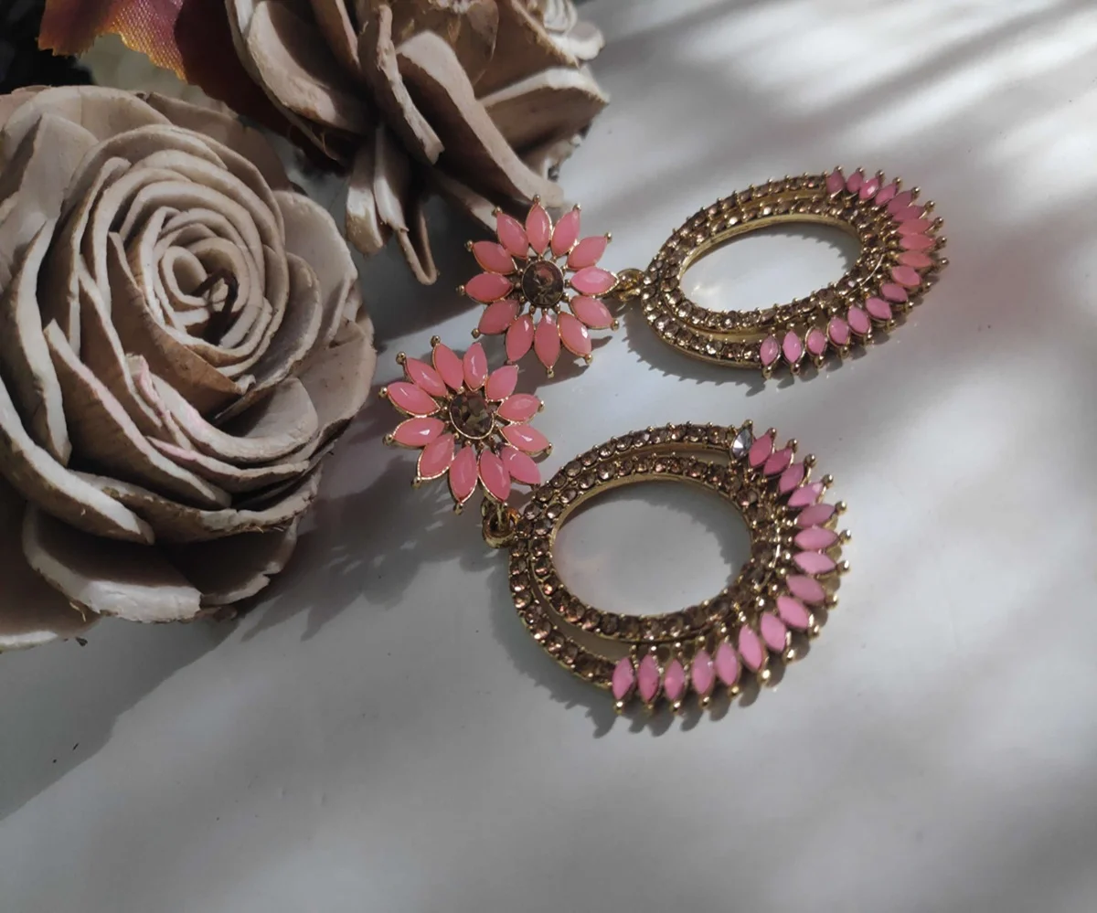Red Petal Earrings